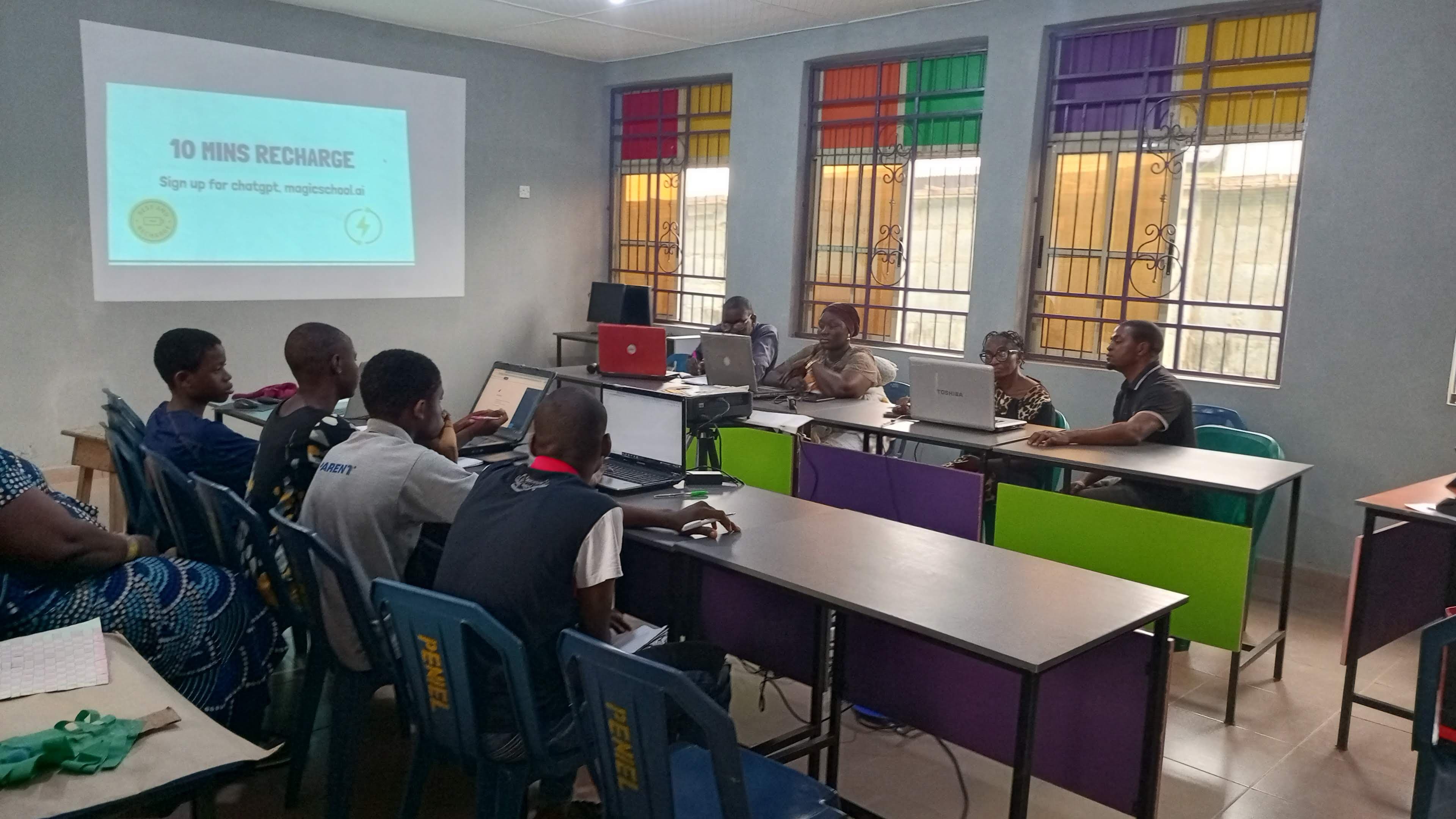 Bootcamp participants learning together